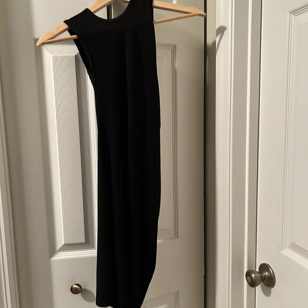 Chic Black One Shoulder Sheath Dress for Cocktail